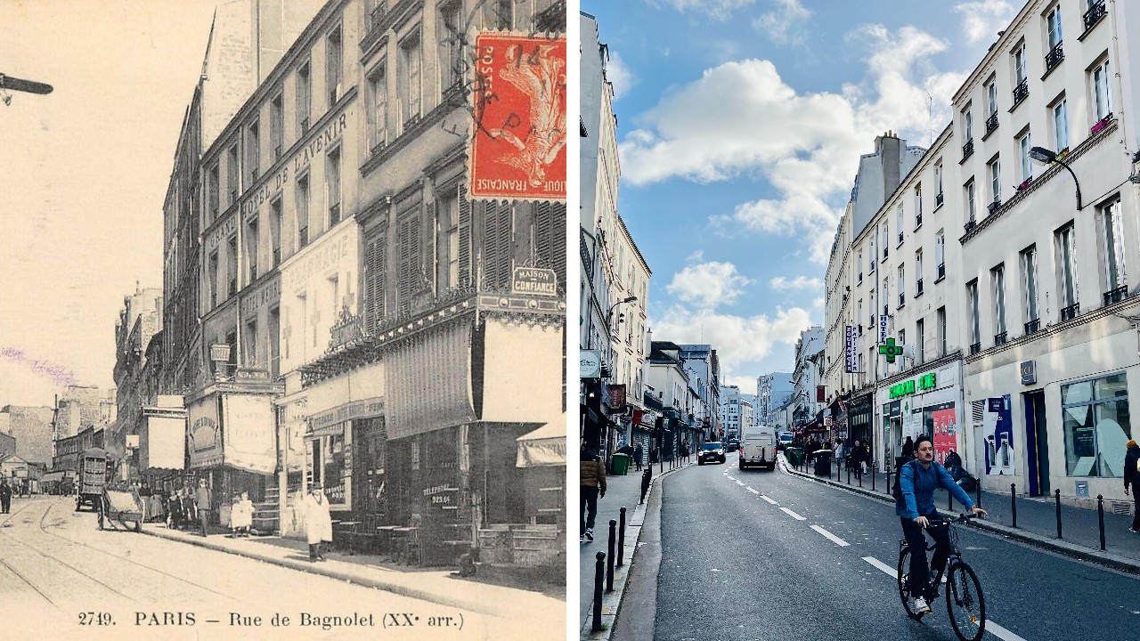 Avant-Après : la rue de Bagnolet (qui connaîtra bientôt un nouveau plan de circulation)