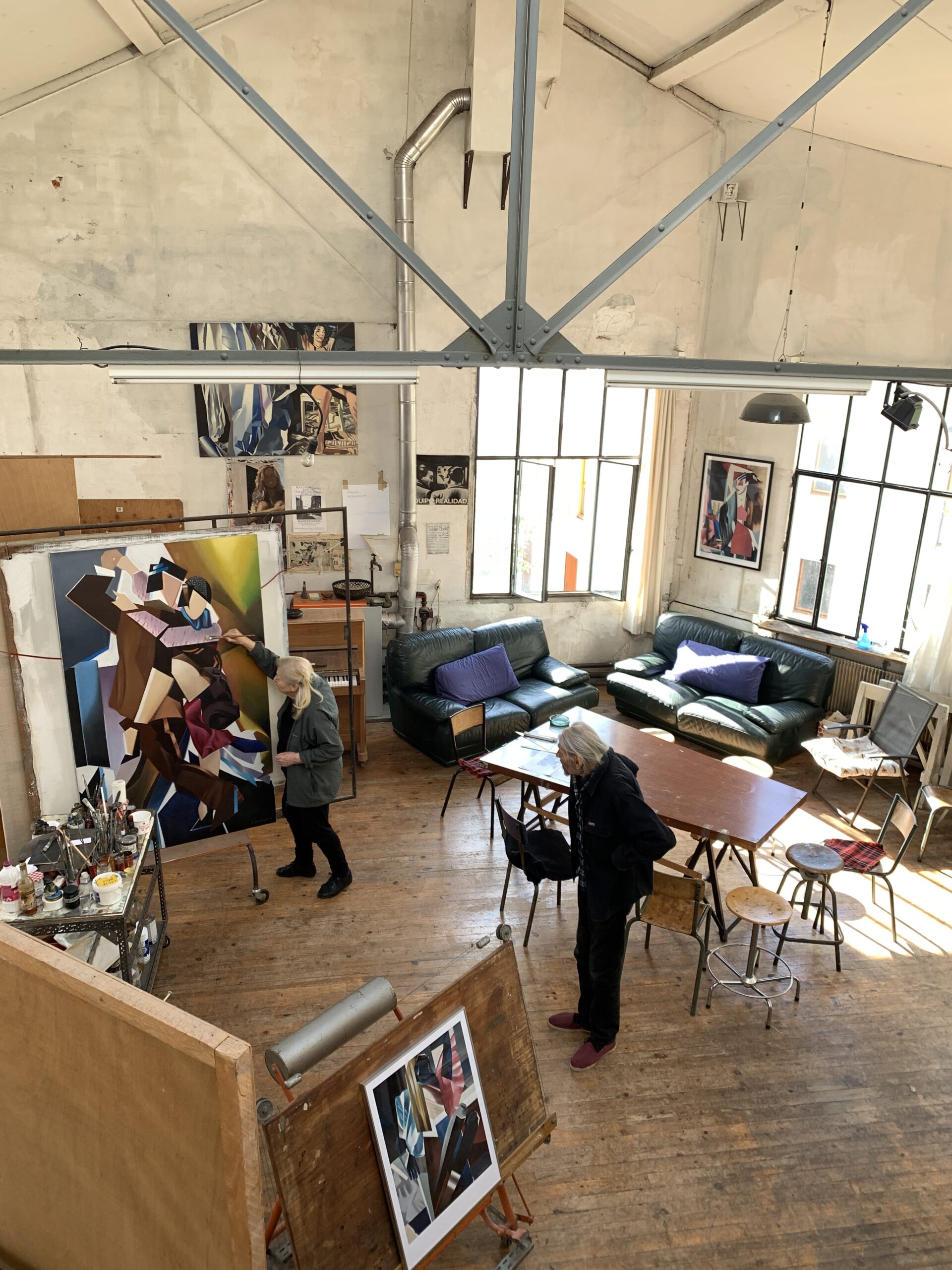 À 94 et 91 ans, Brigitte Kretz et Werner Ritter peignent toujours dans leur atelier de Ménilmontant