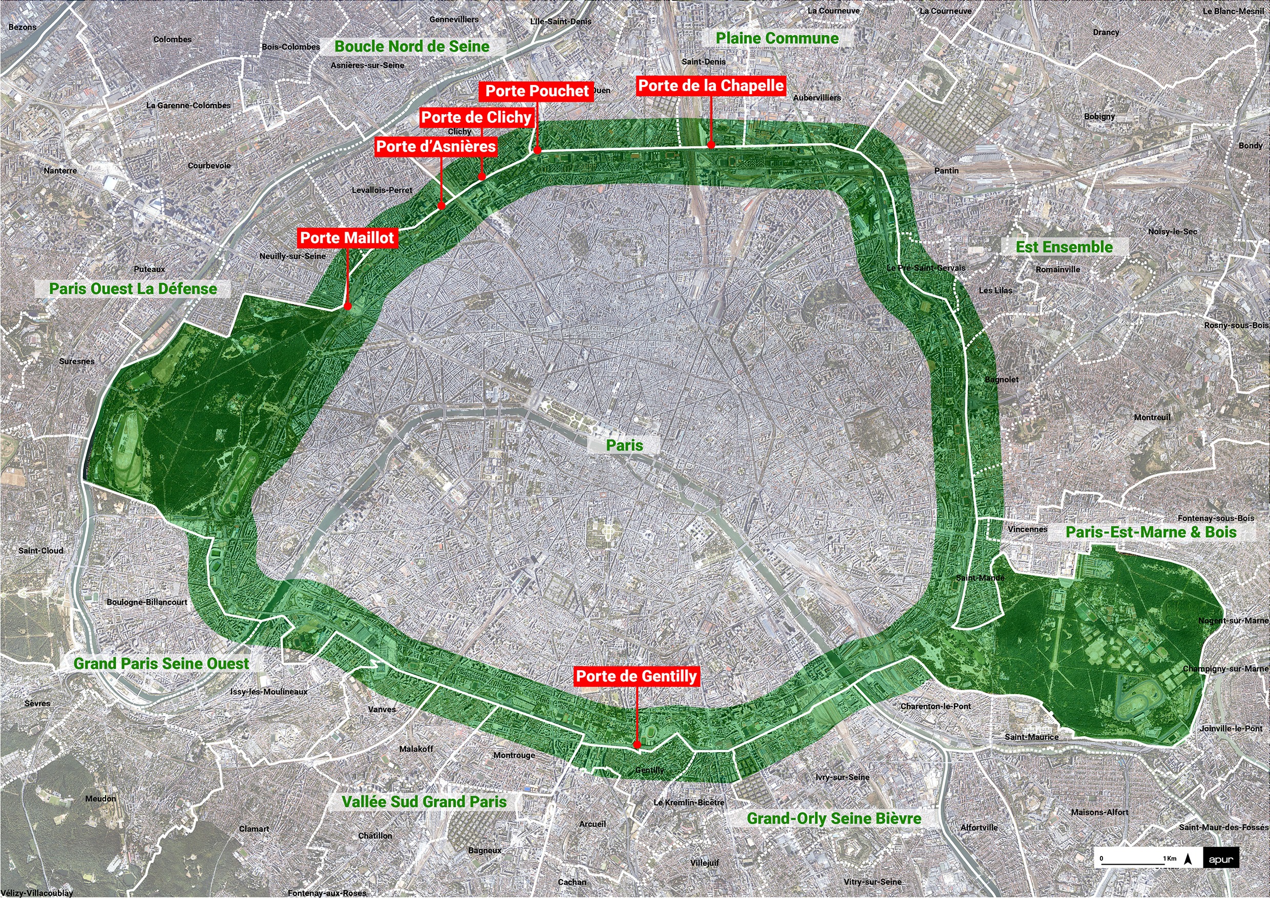 « Ceinture verte » : un enchaînement de parcs construits aux Portes du 20e arrondissement de Paris